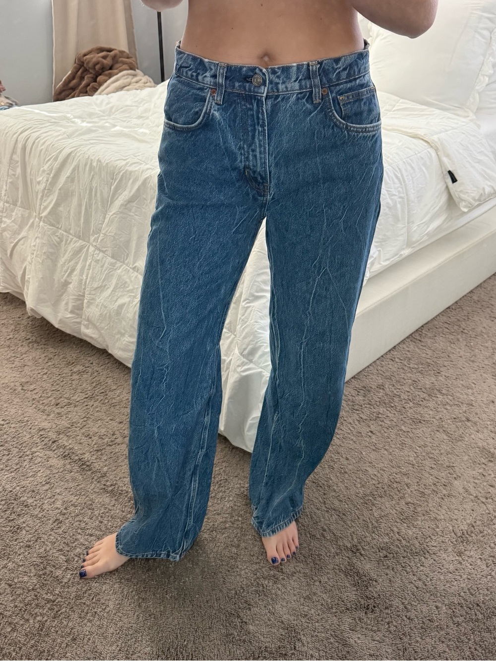Reformation Val 90s mid rise wide leg jeans